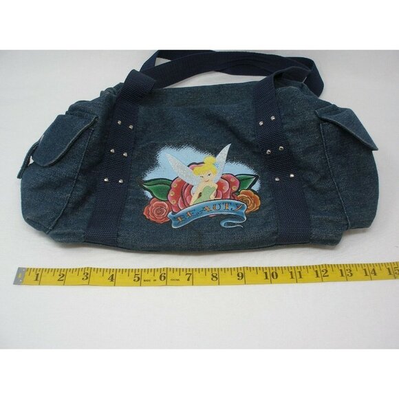DISNEY: Global Design Concept Tinker Bell "Beauty" Denim Shoulder Bag - Picture 10 of 10